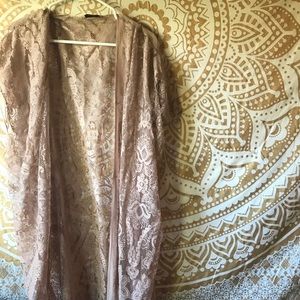 Long Pink Cardigan